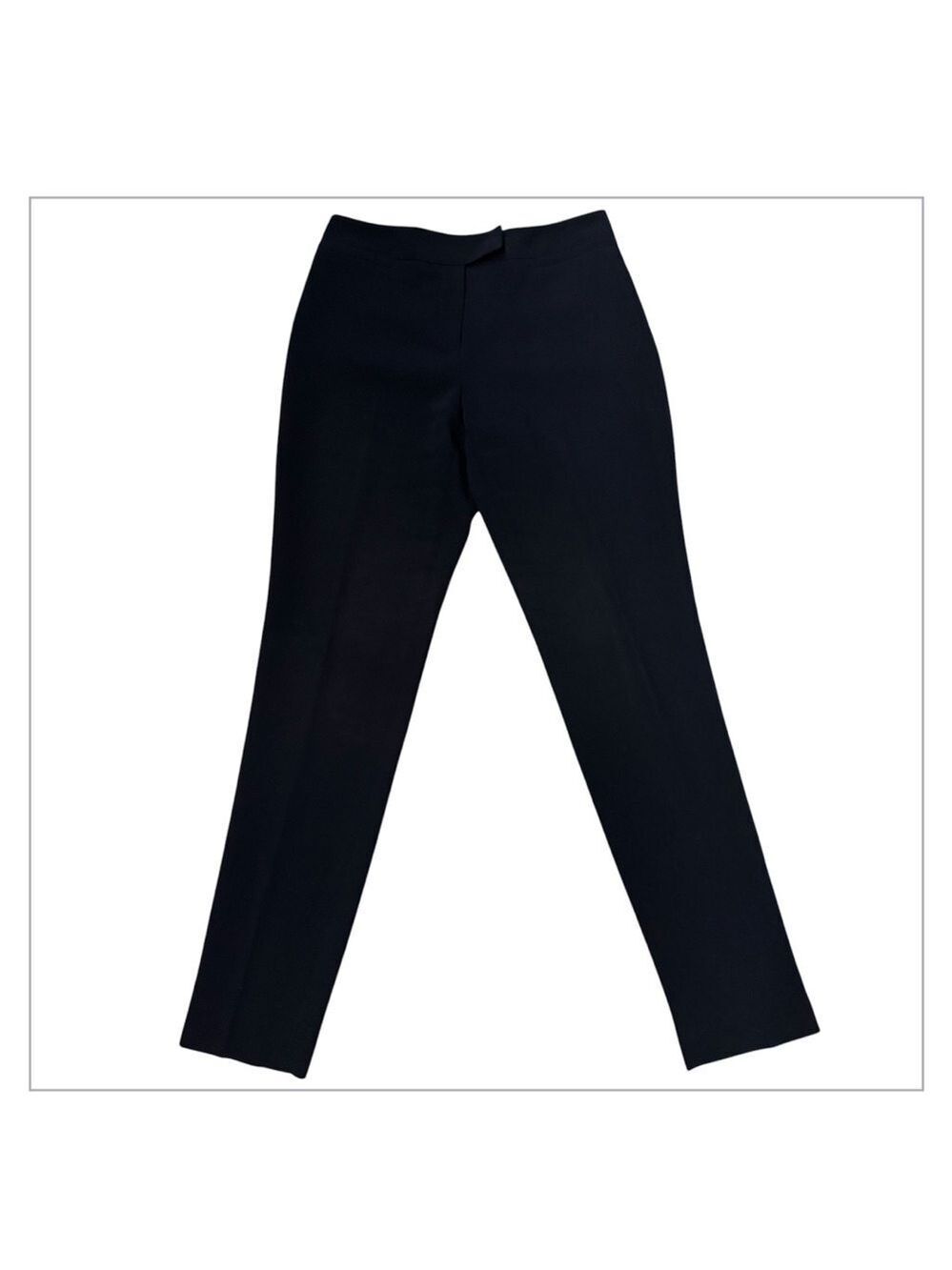Louben  Black Tailored Trousers with Smooth Texture